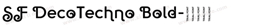 SF DecoTechno Bold字体转换
